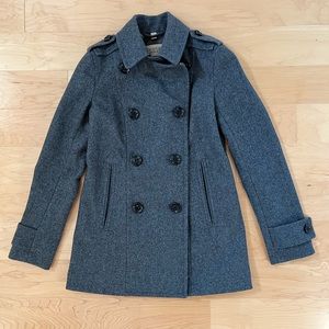 Burberry Brit Wool Peacoat (Pre-owned) - Wmns US Size 2, Grey